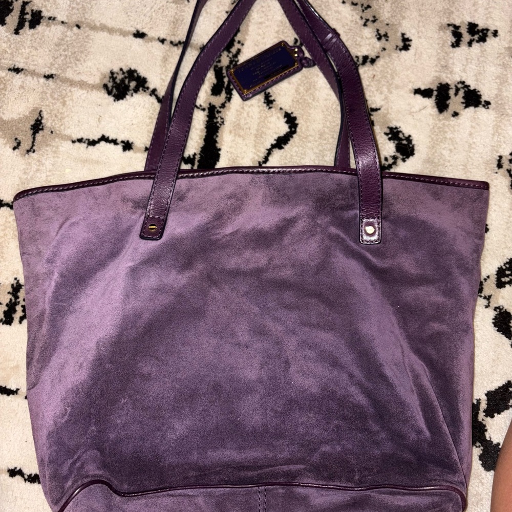 Tommy Hilfiger Purple Suede Tote